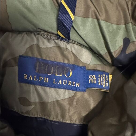 Polo by Ralph Lauren Green Camouflage Puffer Jacket - Picture 10 of 12